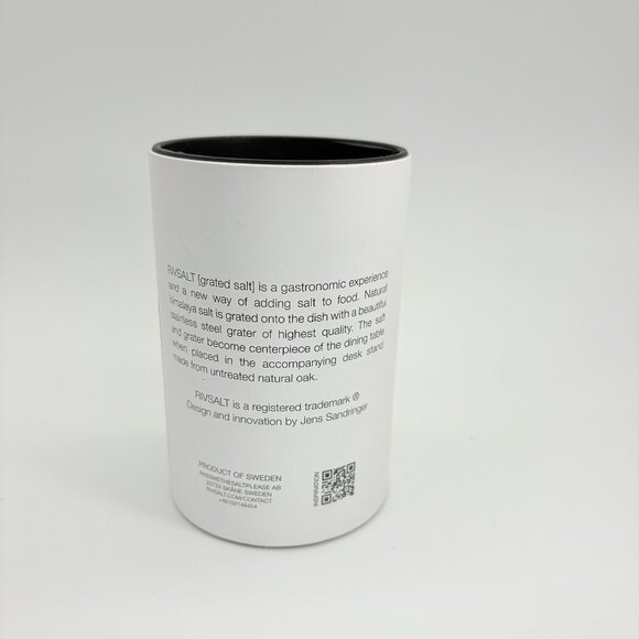 RIVSALT Pink Himalayan Rock Salt with Metal Grater and Wooden Stand New in Box - Picture 3 of 5